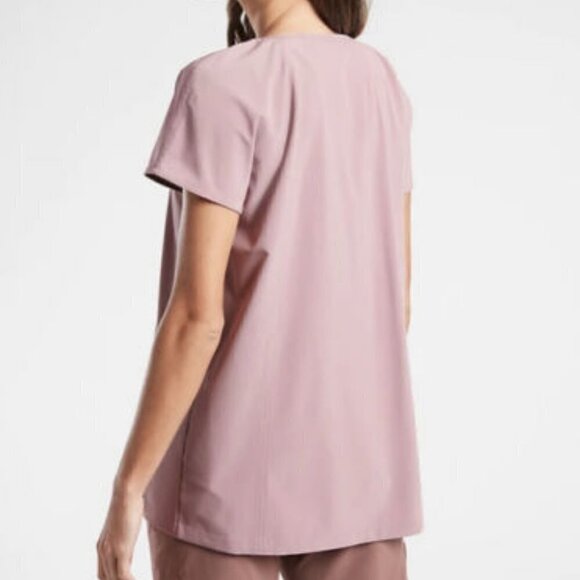 Athleta | Boulevard V-Neck Tee Popover Relaxed Top in Cascadia Violet Size 1X - Picture 11 of 11